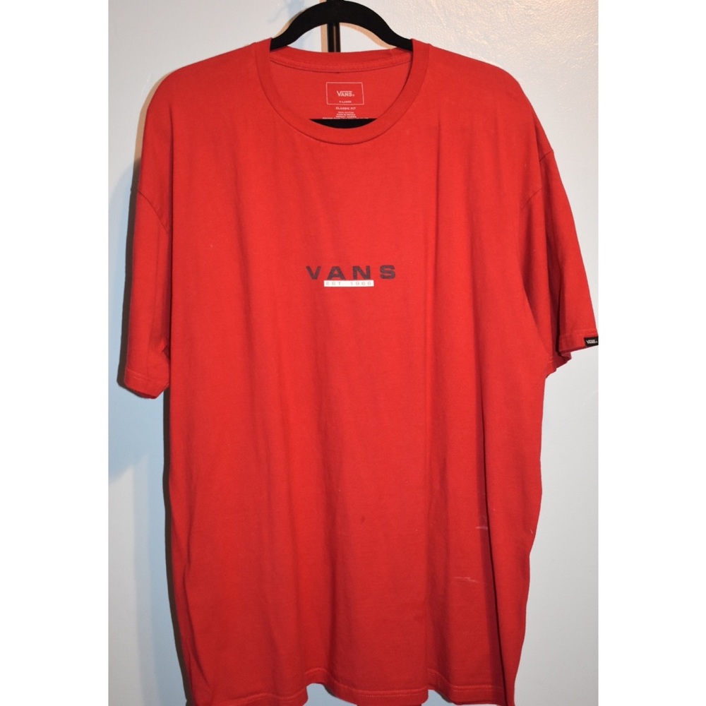 XL red Vans T-shirt for Men